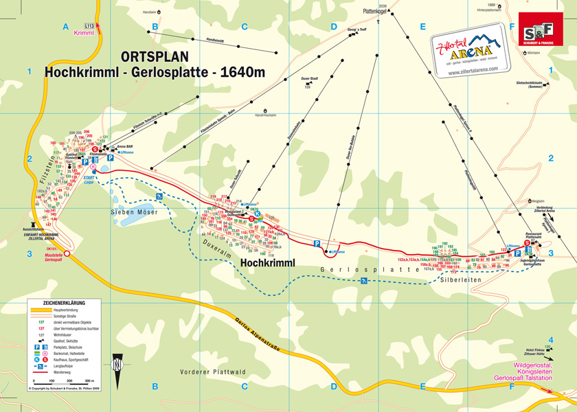 Map Hochkrimml - Gerlosplatte